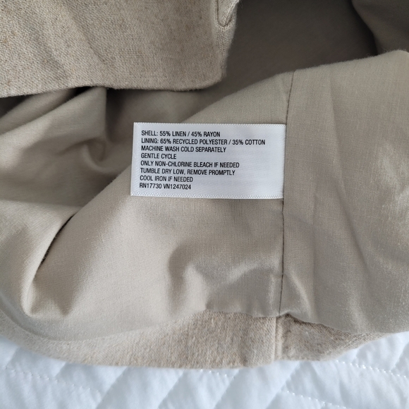 A New Day Light Tan Sleeveless Vest Size Small - Picture 4 of 5